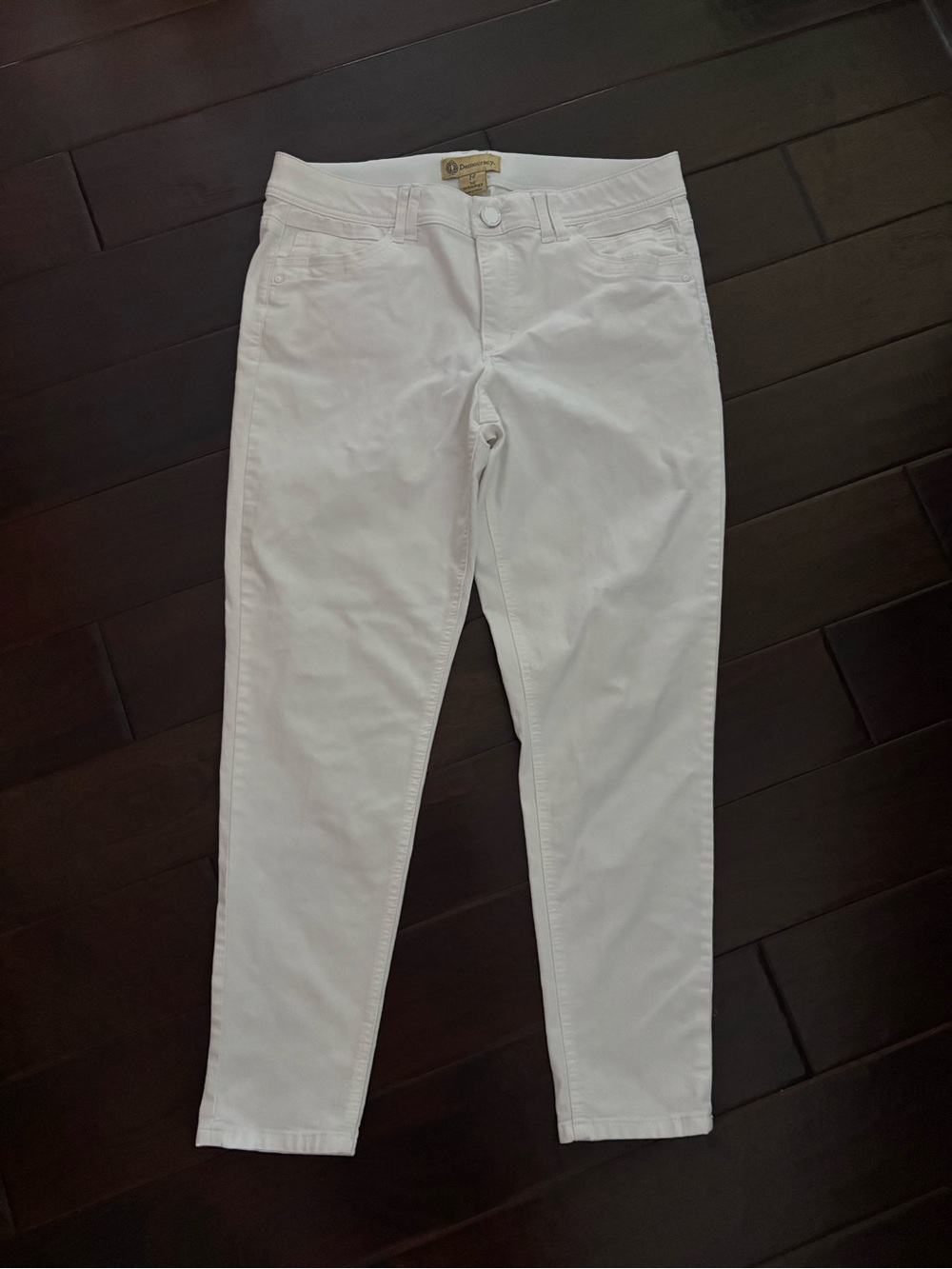 Democracy Ab Technology Women's White Jeans - Size 16